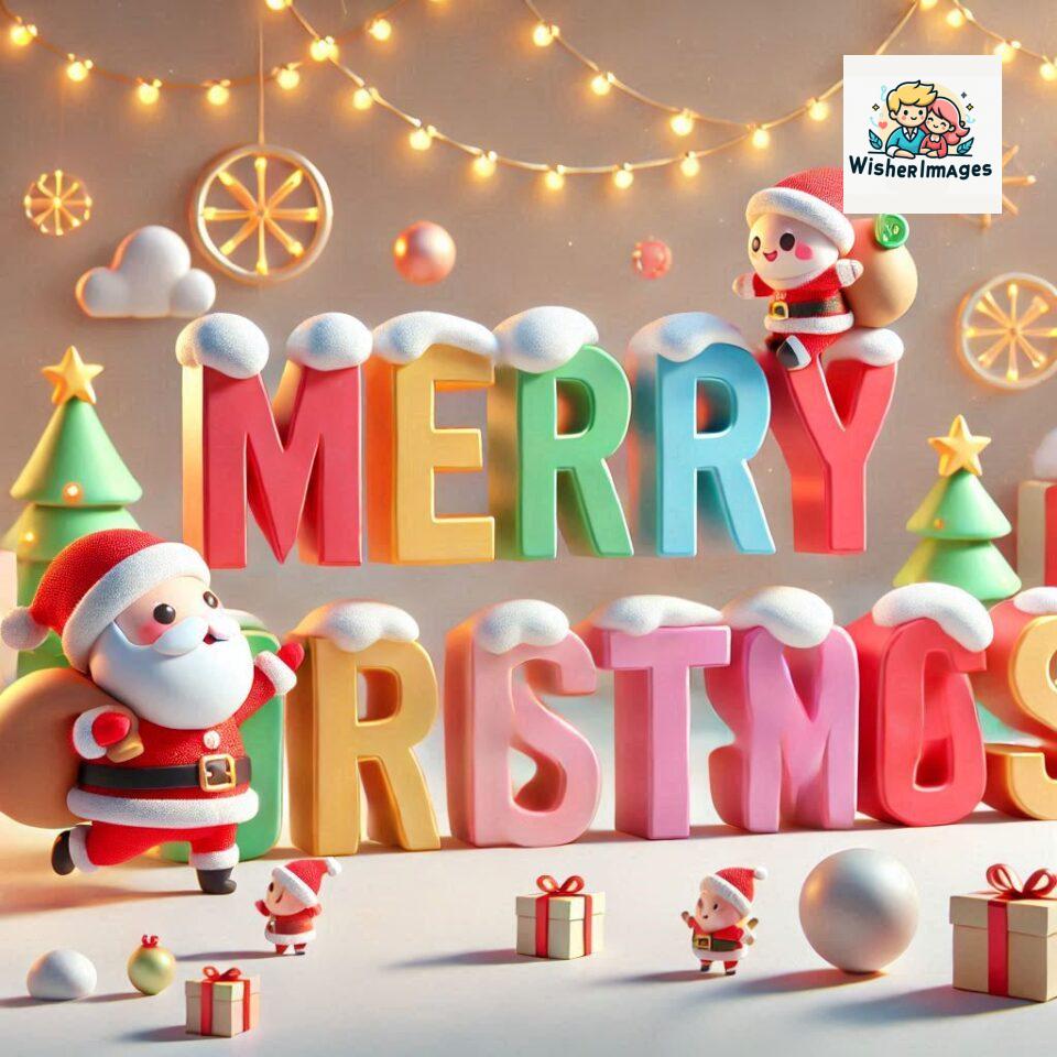 Christmas chubby Santa Claus joyfully colorful D Merry Christmas mini Santa character ()