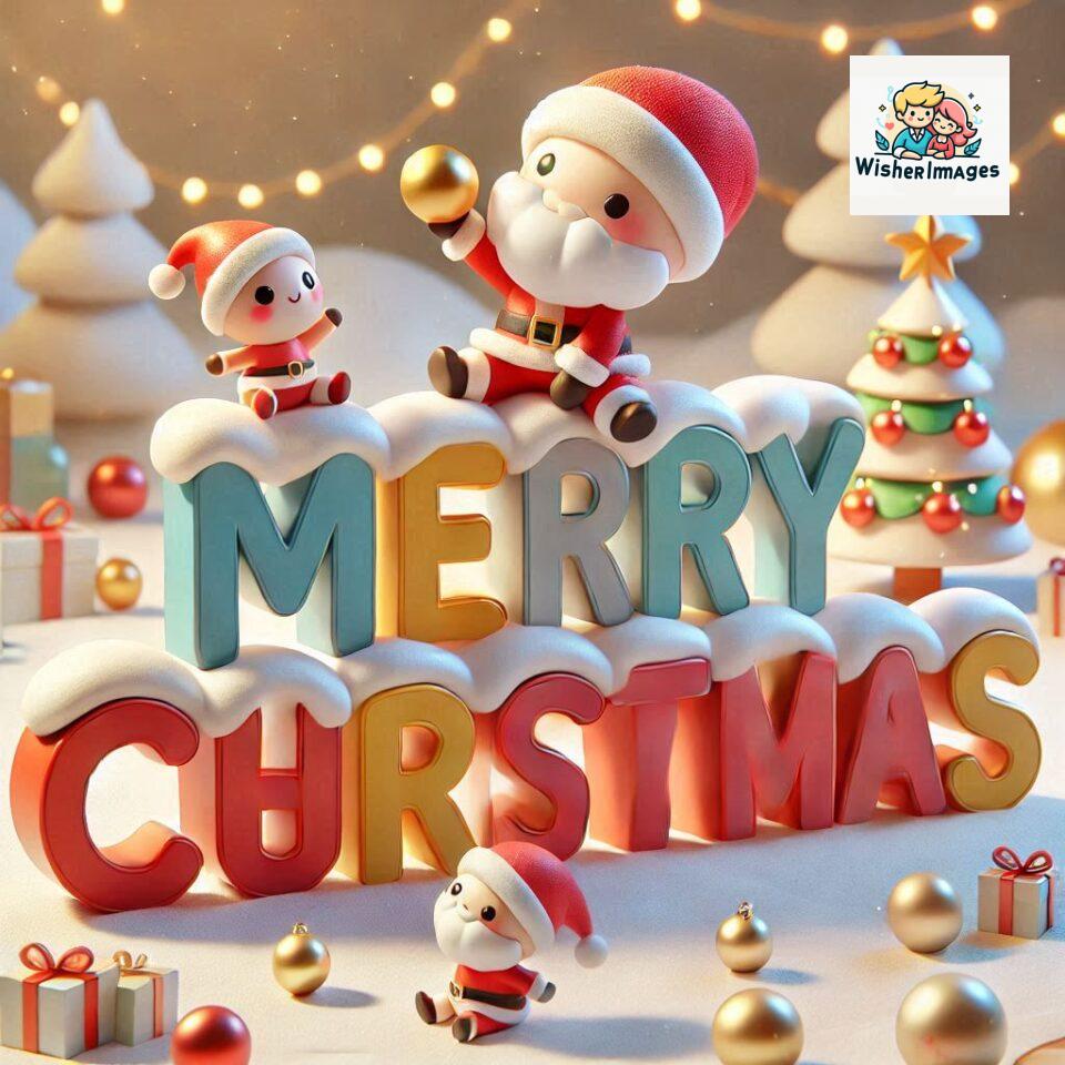 Christmas chubby Santa Claus joyfully colorful D Merry Christmas mini Santa character ()