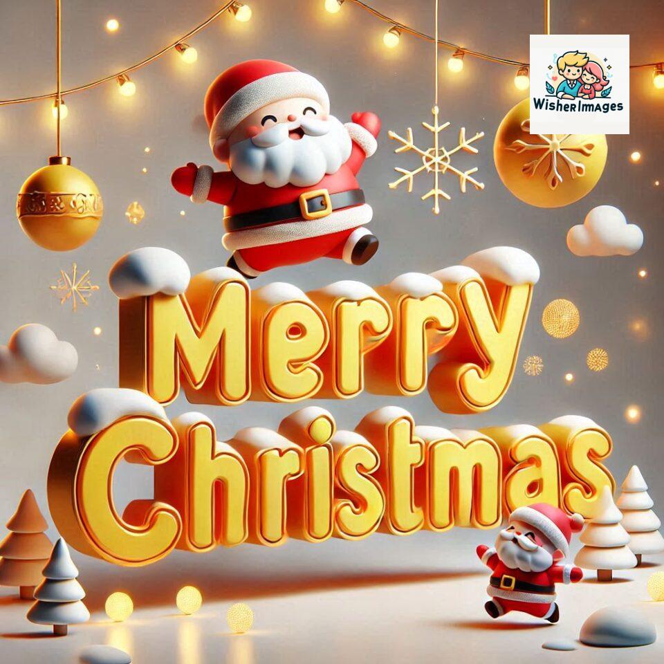 Christmas chubby Santa Claus joyfully colorful D Merry Christmas mini Santa character ()