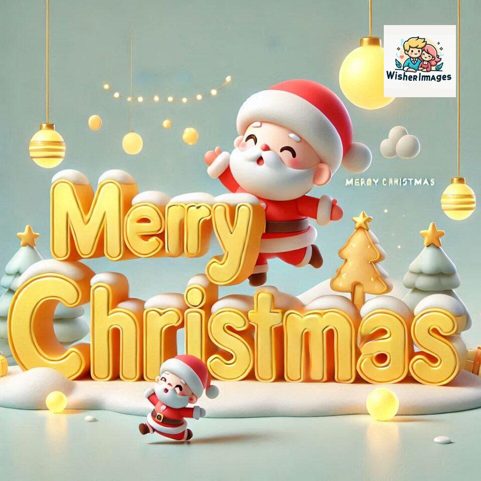 Christmas chubby Santa Claus joyfully colorful D Merry Christmas mini Santa character ()