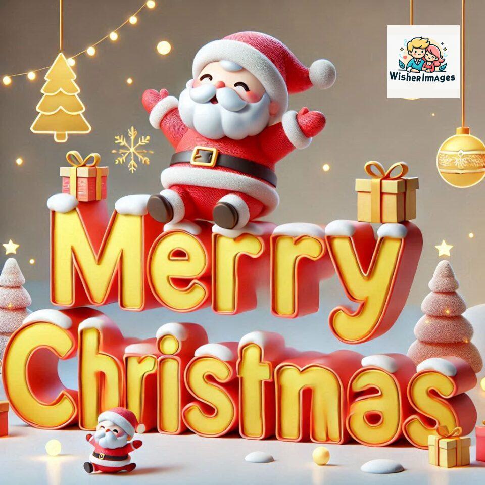 Christmas chubby Santa Claus joyfully colorful D Merry Christmas mini Santa character ()